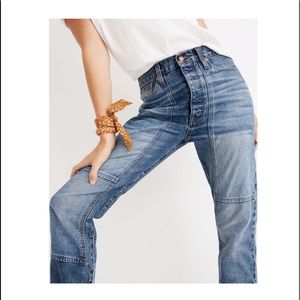 RIVET&THREAD by MADEWELL boyfriend patchwork jeans